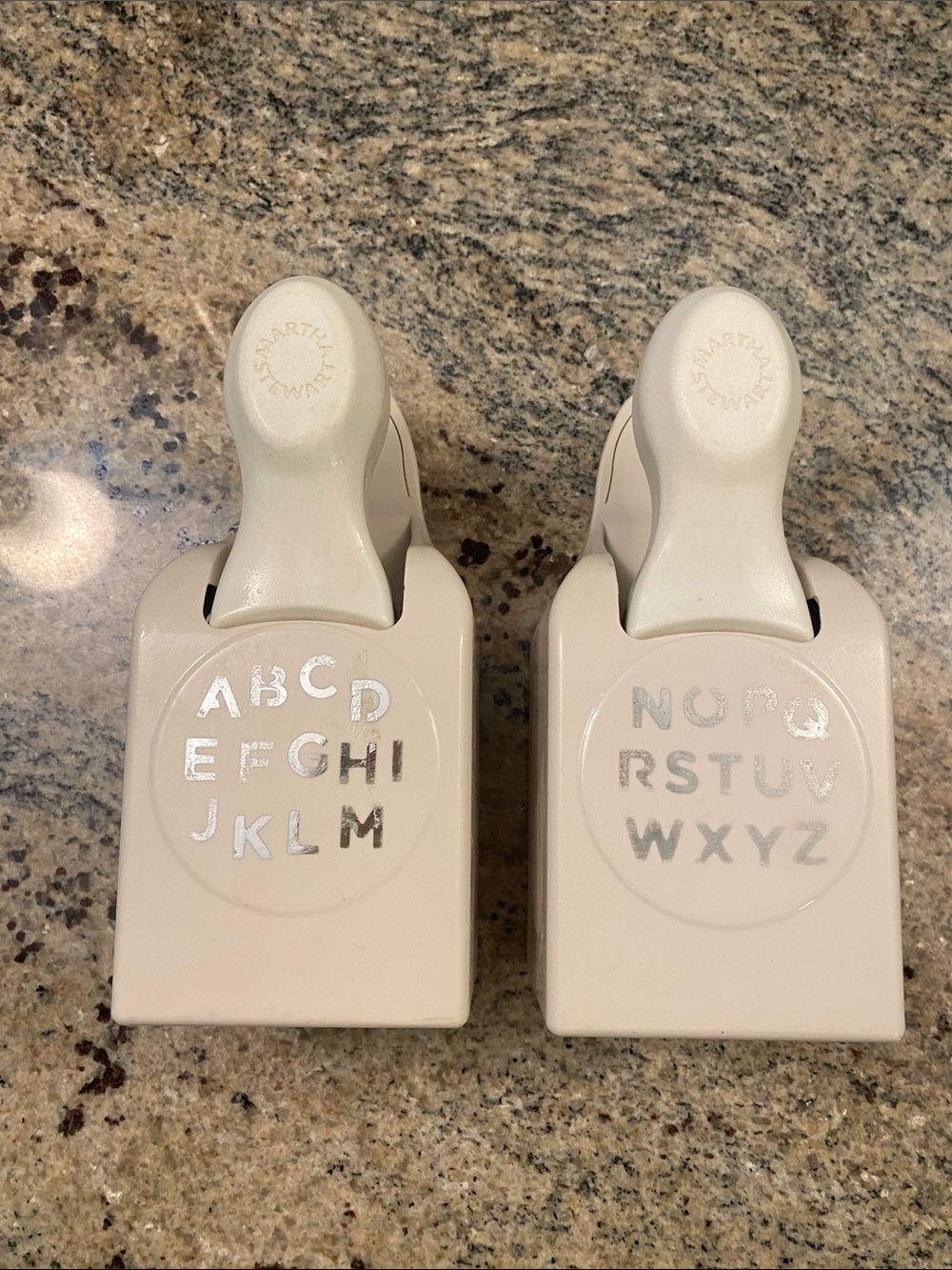 Martha Stewart Cream Alphabet Corner Punch Set - A to Z